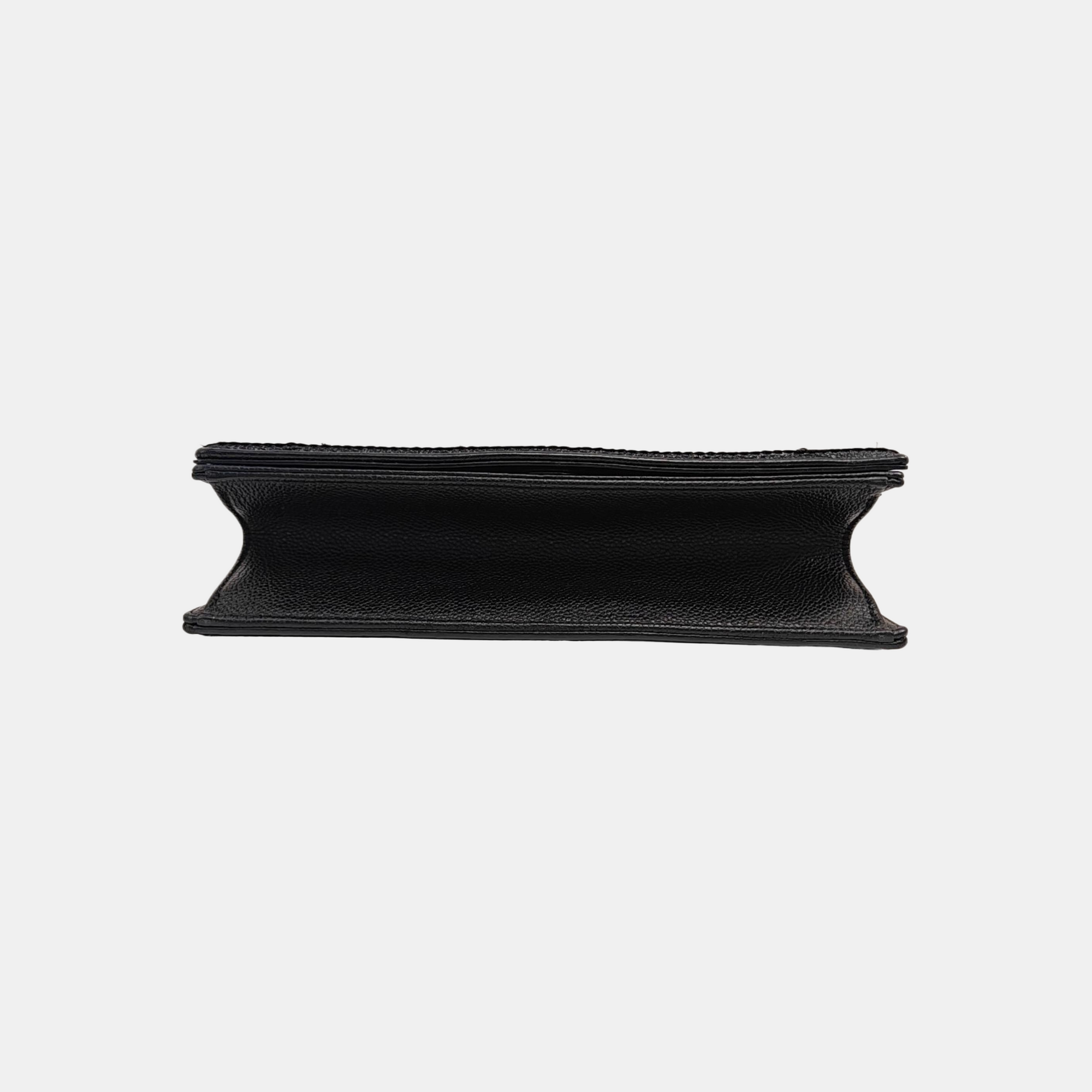 Diorama Medium Cannage Calfskin Black