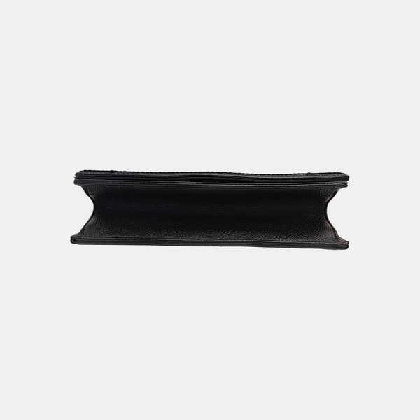 Diorama Medium Cannage Calfskin Black