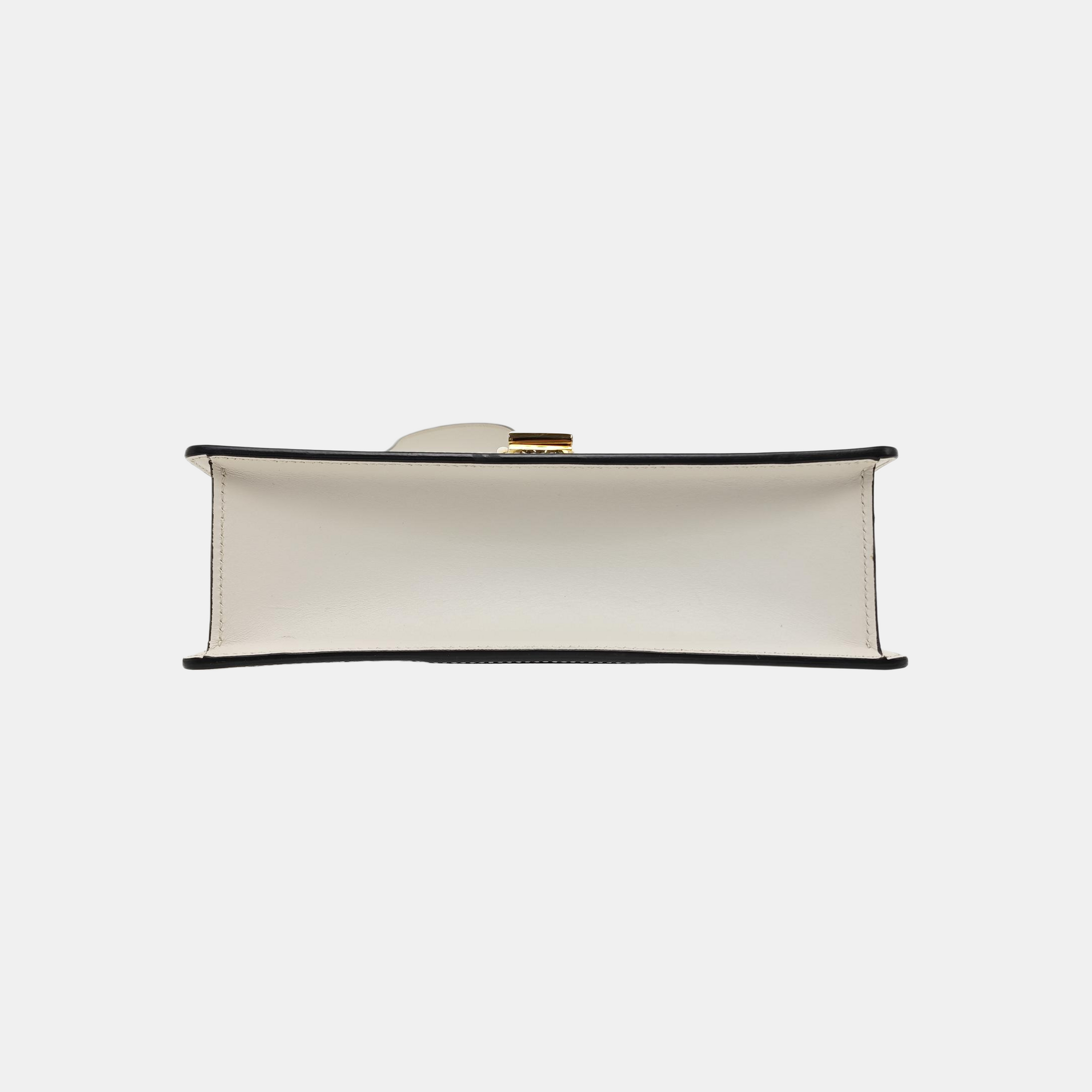 Sylvie Small Calfskin White