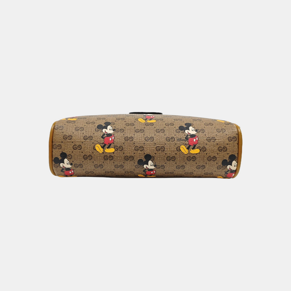 Disney X Gucci Mini Monogram Coated Canvas Brown