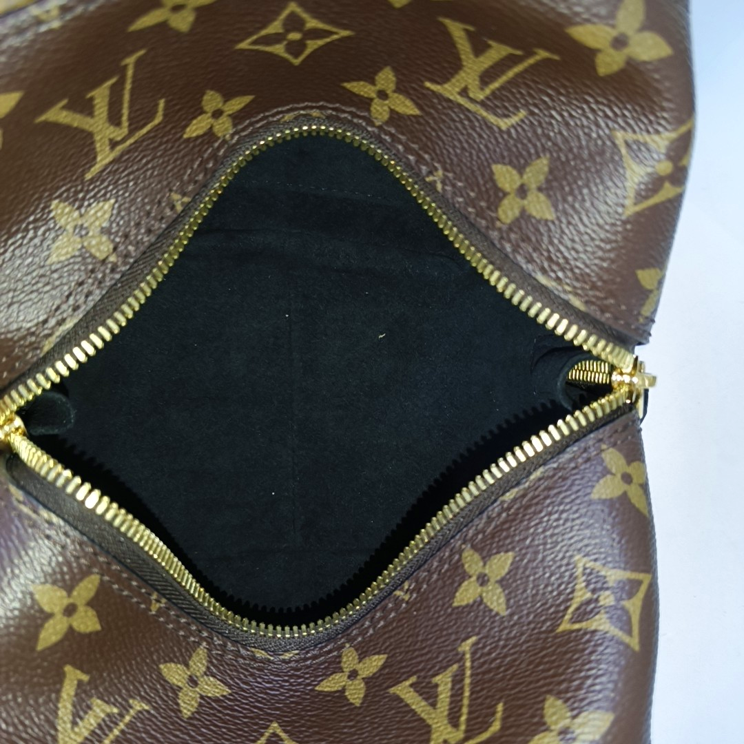 SQUARE Monogram Coated Canvas Brown