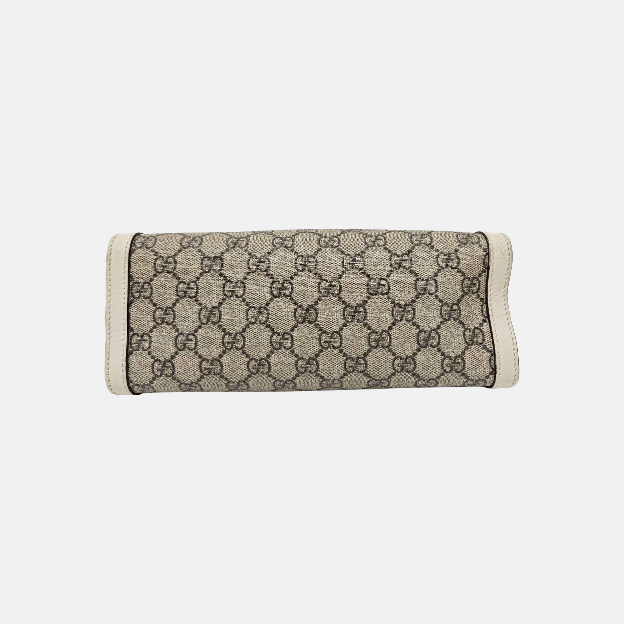 Padlock Small Monogram Coated Canvas Beige