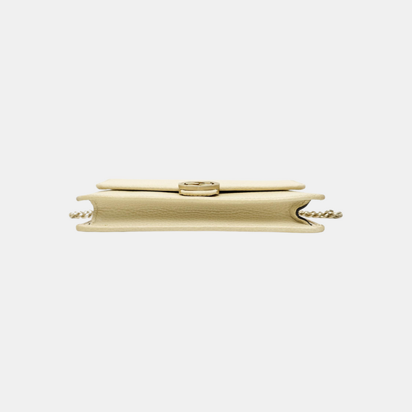 Interlocking G Small Calfskin Beige