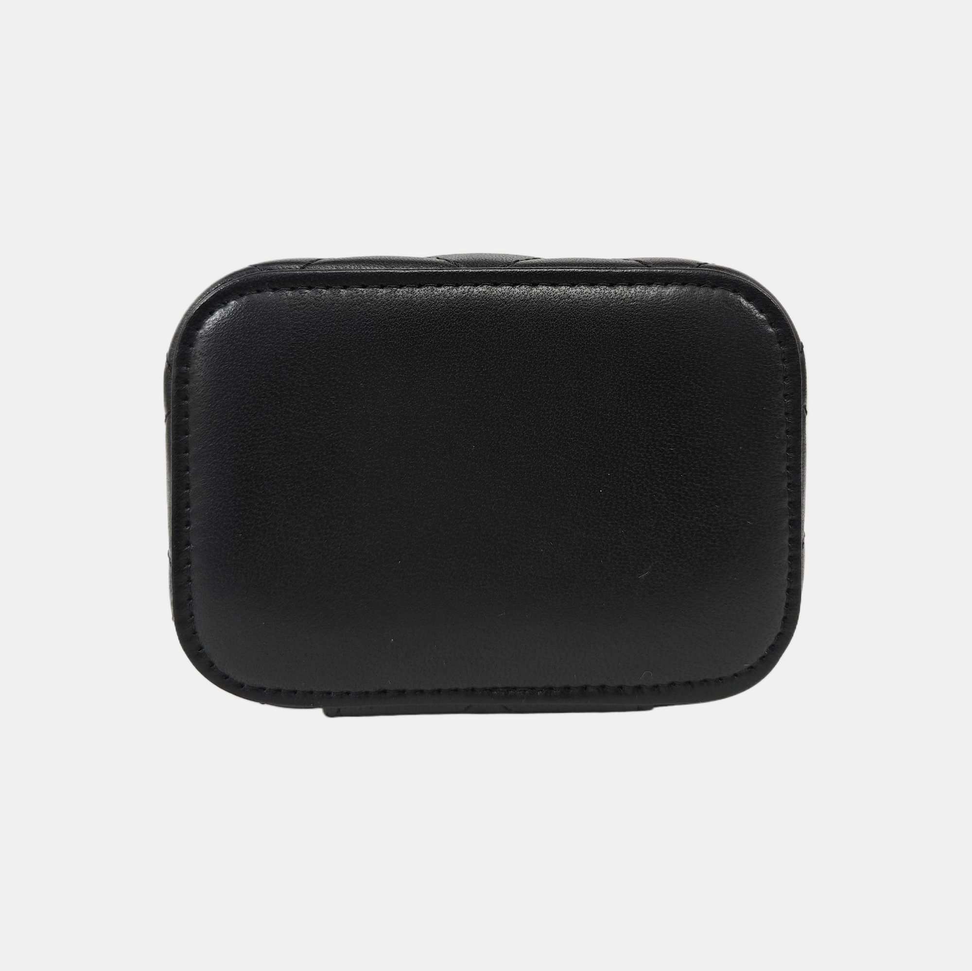 VANITY CASE Mini Quilted Lambskin Black