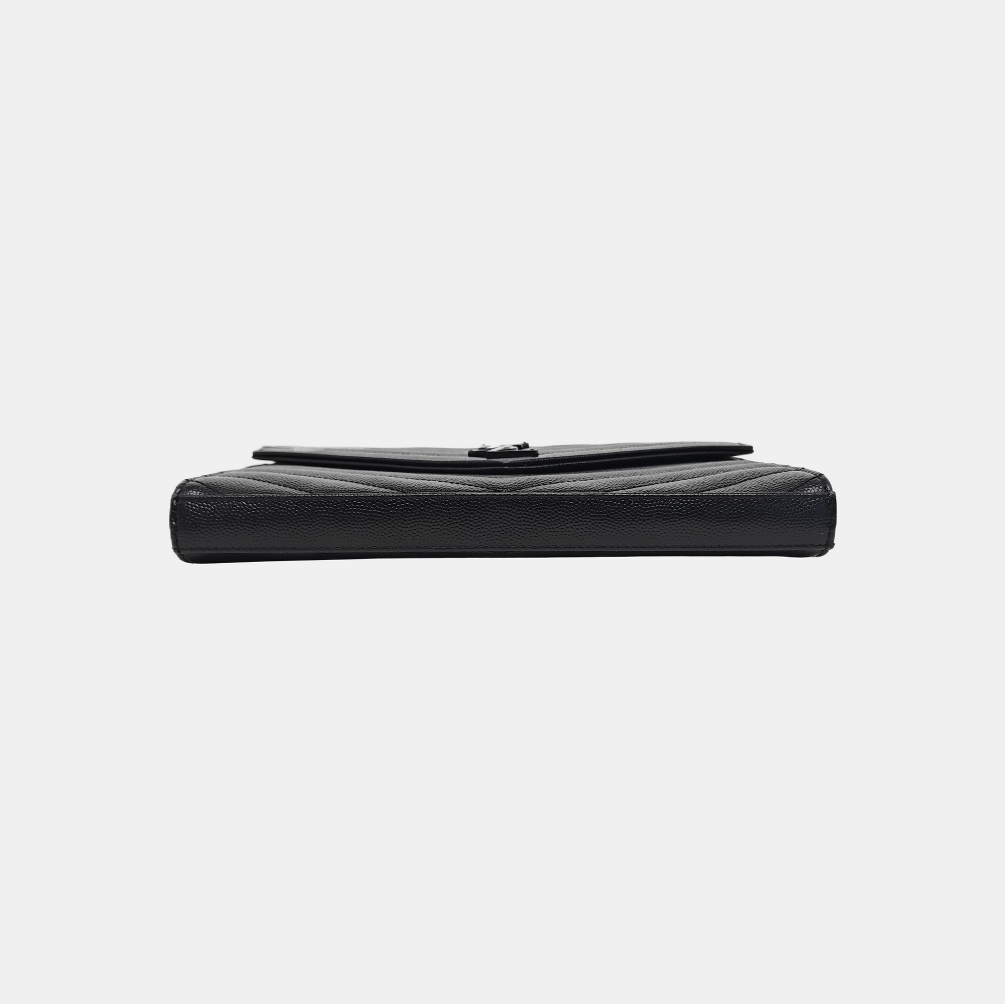MONOGRAM Medium Chevron Calfskin Black