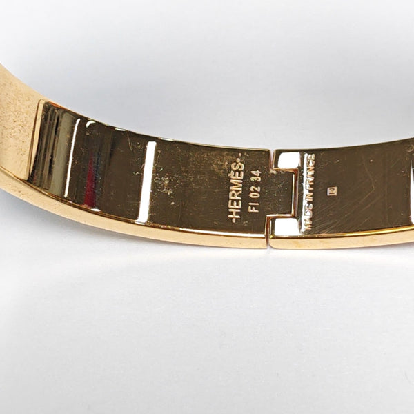 Clic H Metal Rose Gold Bangle