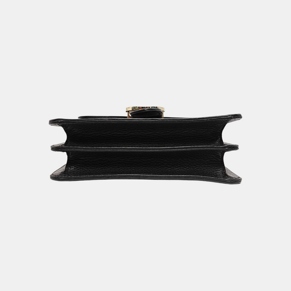Interlocking G Small Calfskin Black