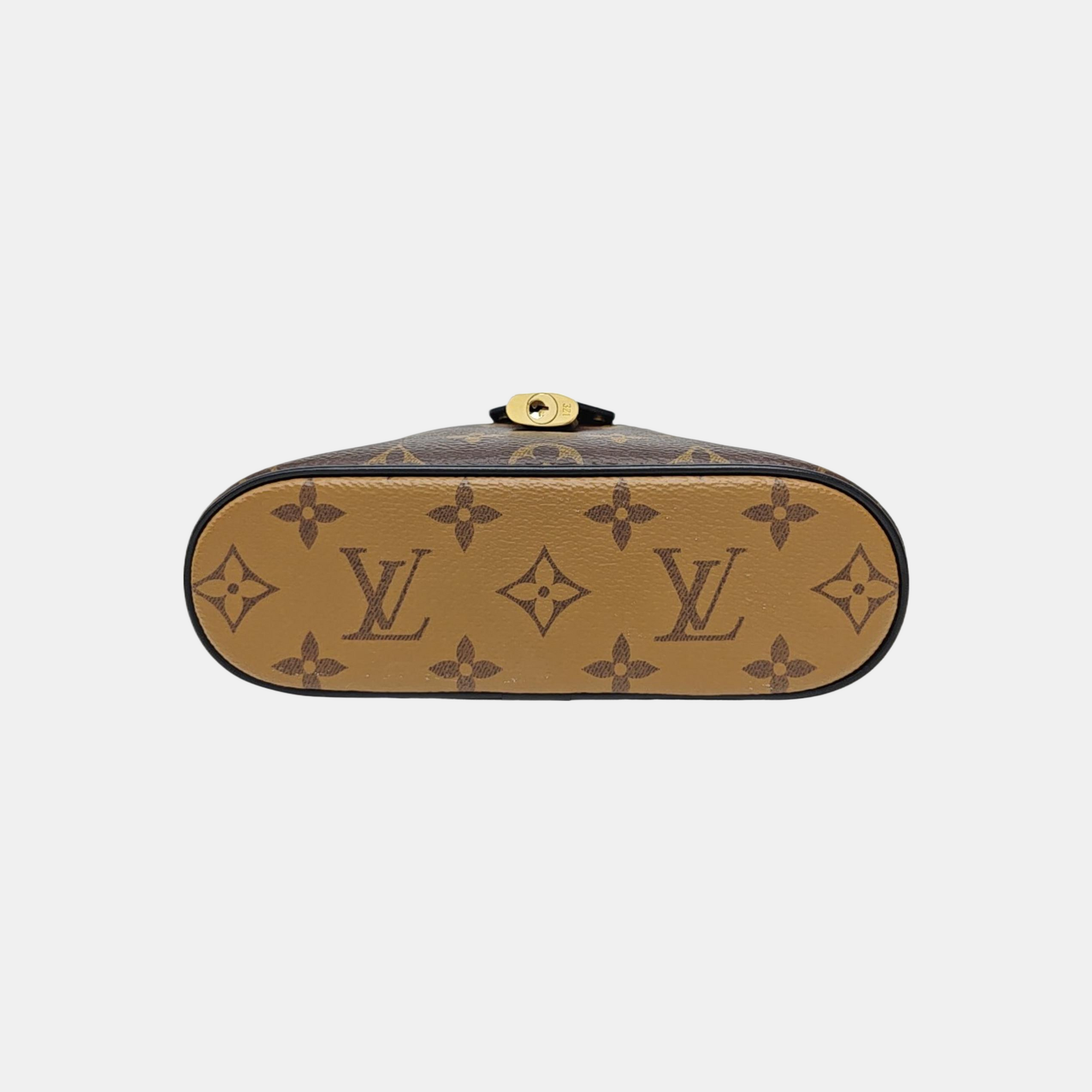 Vanity Chain Pouch Monogram Coated Canvas Brown