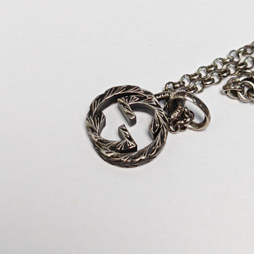Interlocking G 925 Sterling Silver Necklace