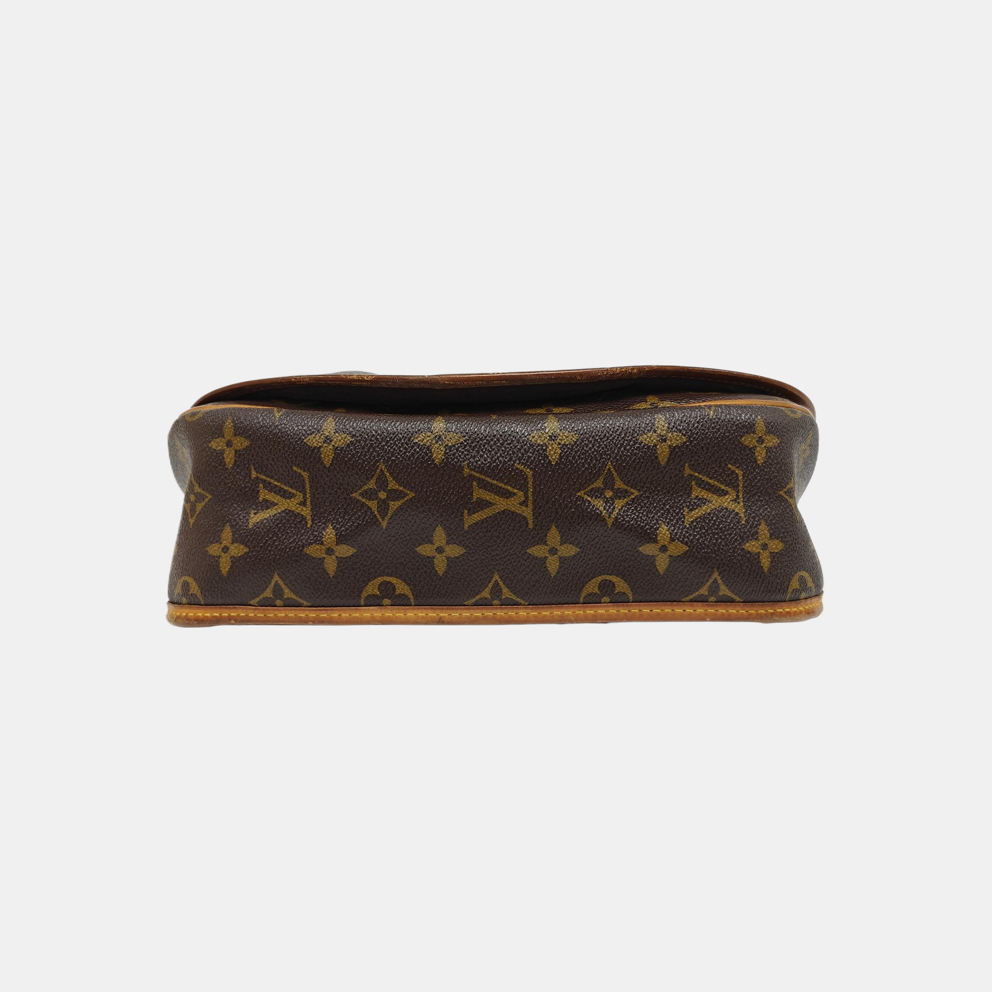 MENILMONTANT PM Monogram Coated Canvas Brown