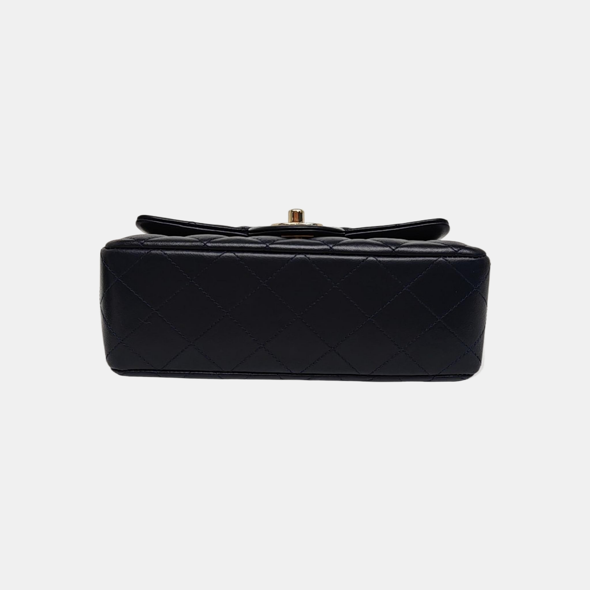 CLASSIC FLAP Mini Quilted Lambskin Blue
