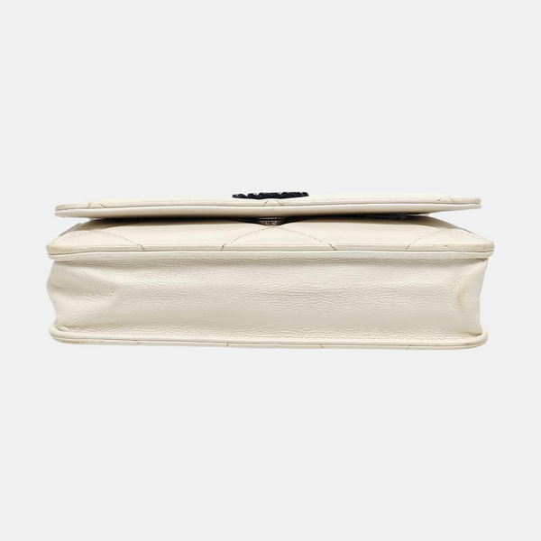 CHANEL 19 WOC Quilted Calfskin White