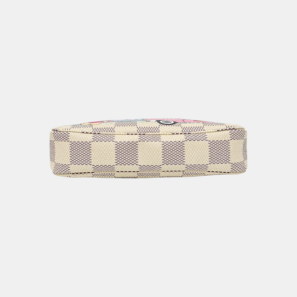 ACCESSOIRES Mini Damier Azur Coated Canvas White