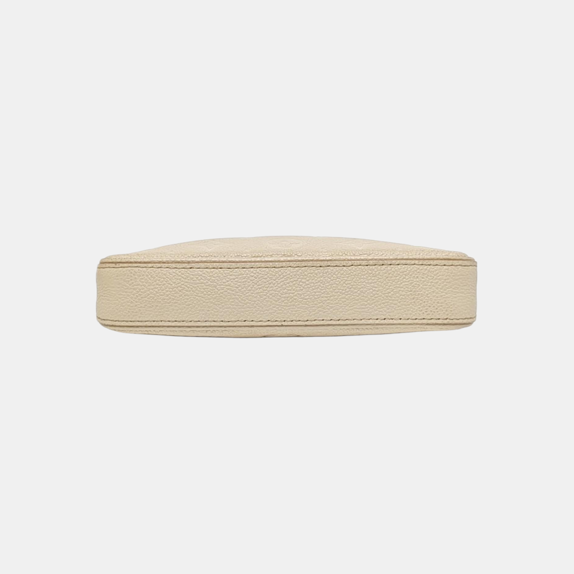 EASY POUCH ON STRAP Calfskin Beige