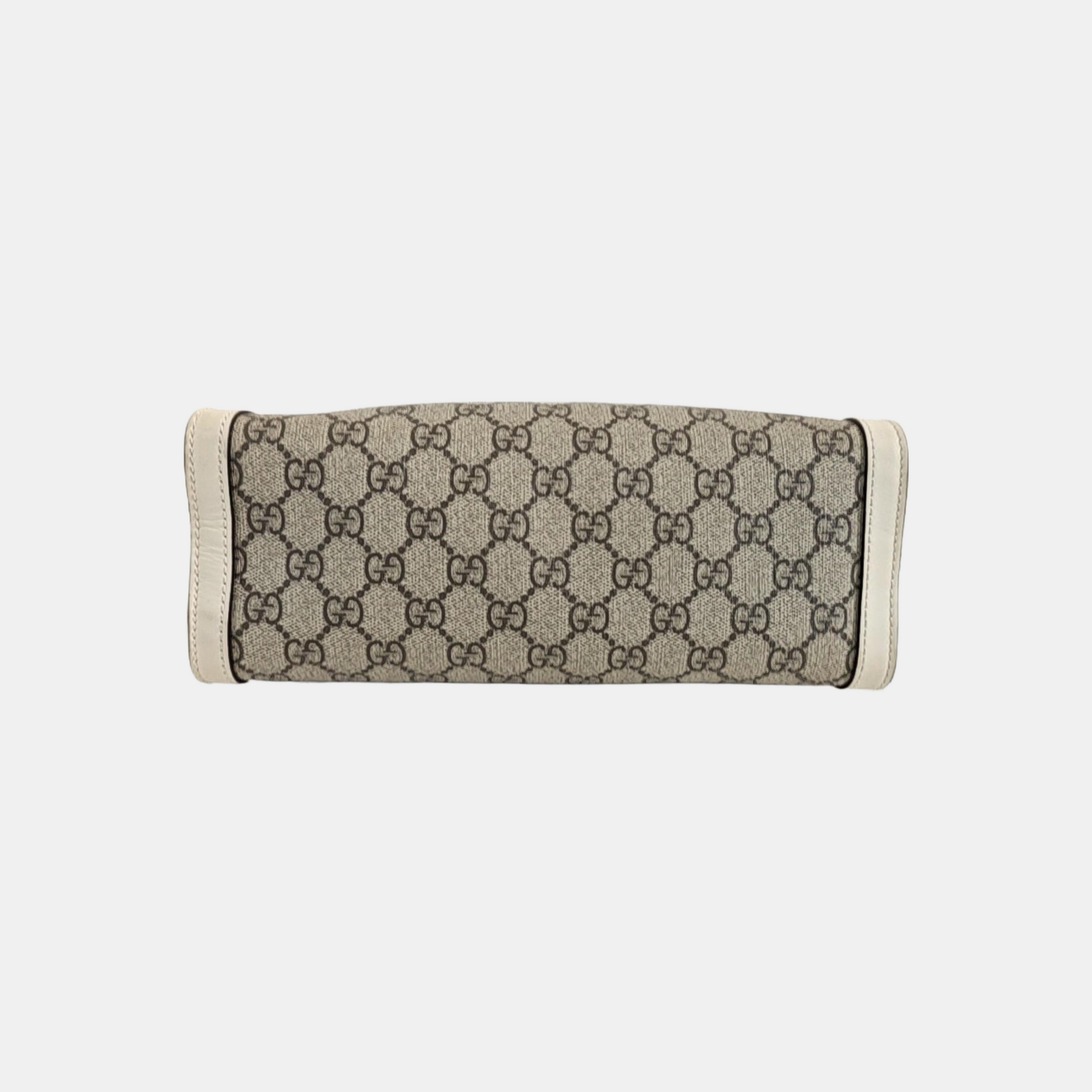 Padlock Small Monogram Coated Canvas Beige