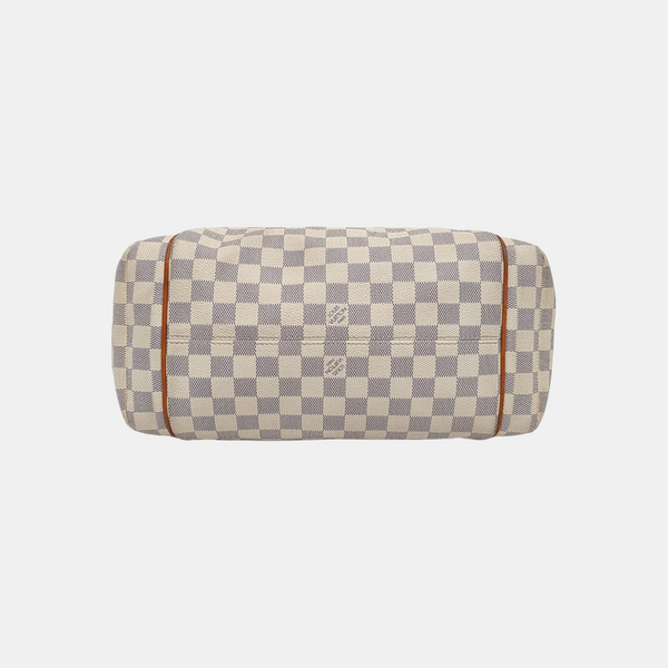 TOTALLY MM Damier Azur Coated Canvas White