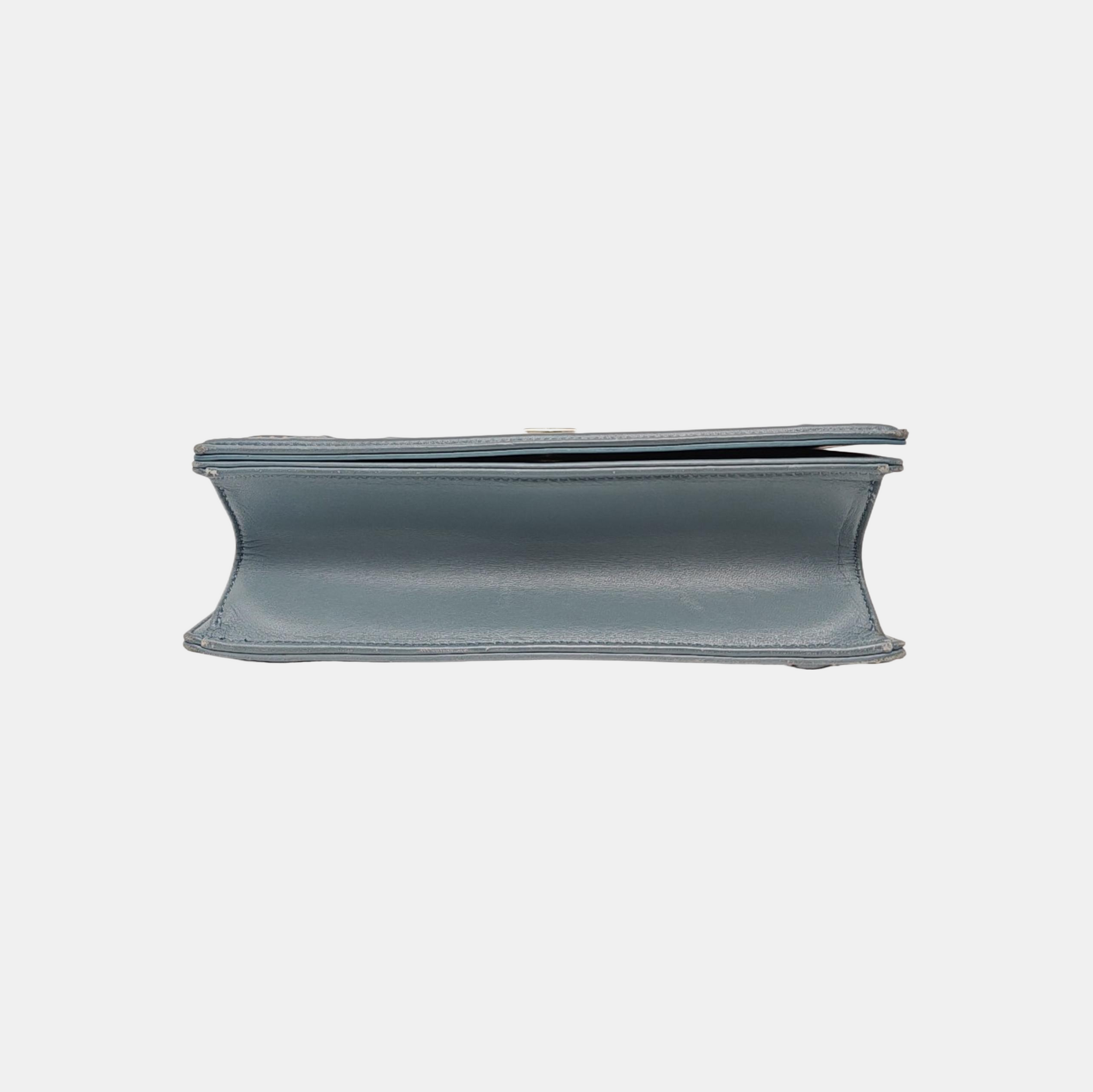 Diorama Medium Calfskin Blue