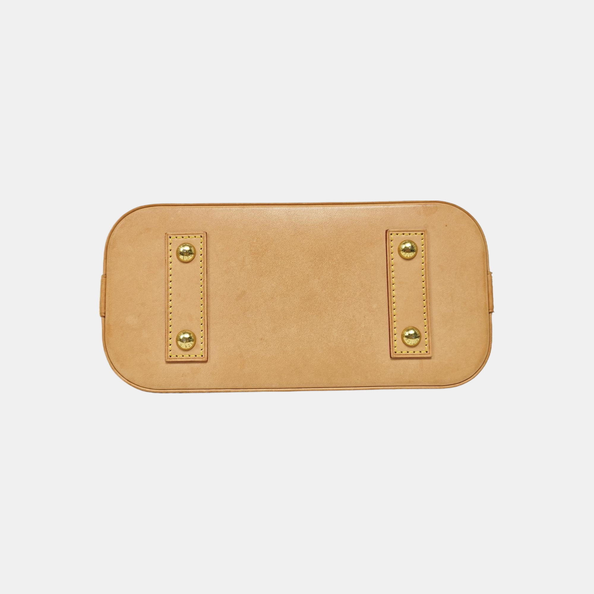 ALMA BB Monogram Coated Canvas Brown