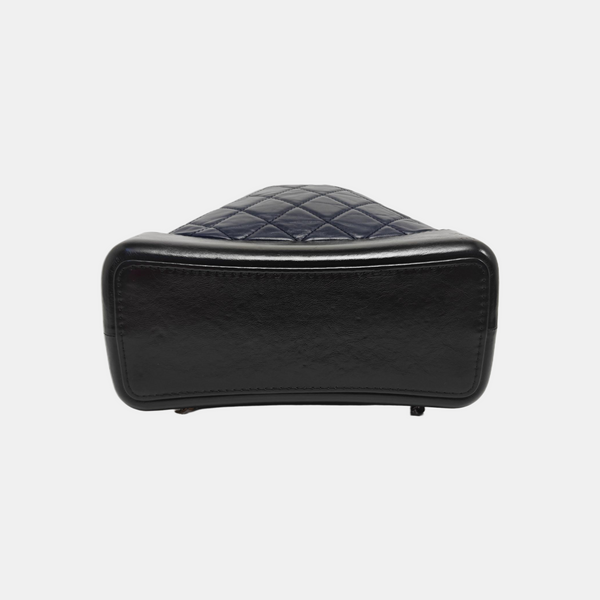 GABRIELLE Medium Quilted Calfskin Blue