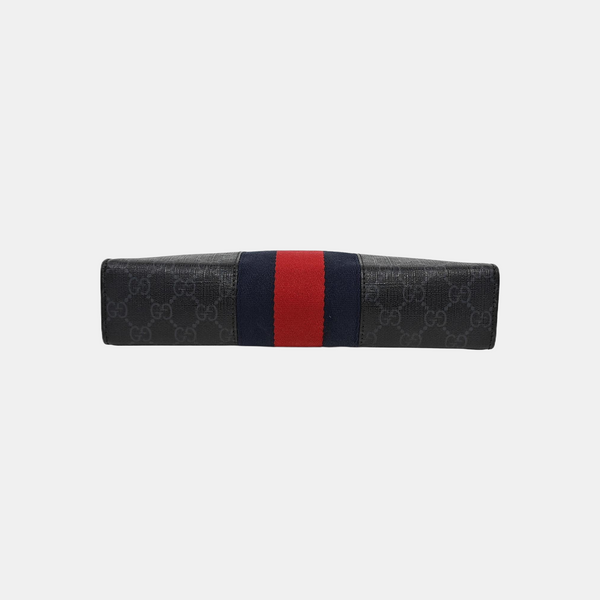 GG Supreme Monogram Coated Canvas Gray