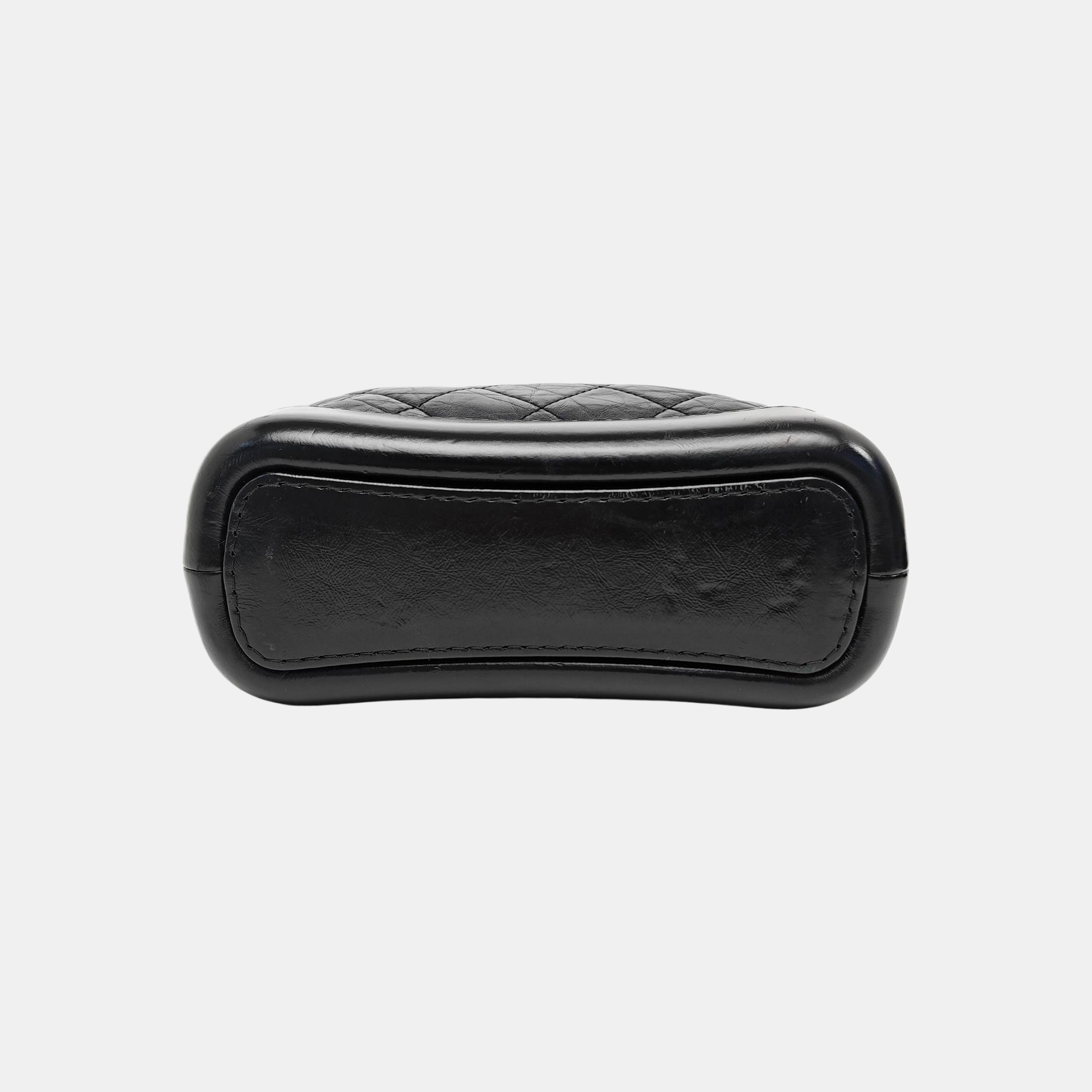 GABRIELLE Small Quilted Calfskin Black
