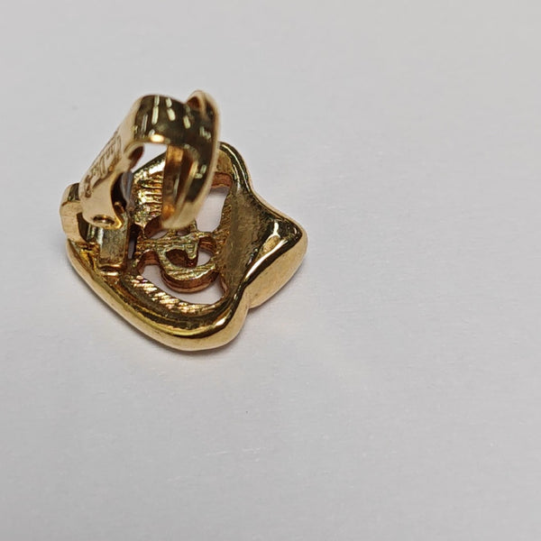 Petit CD Metal Gold Clip On Earrings