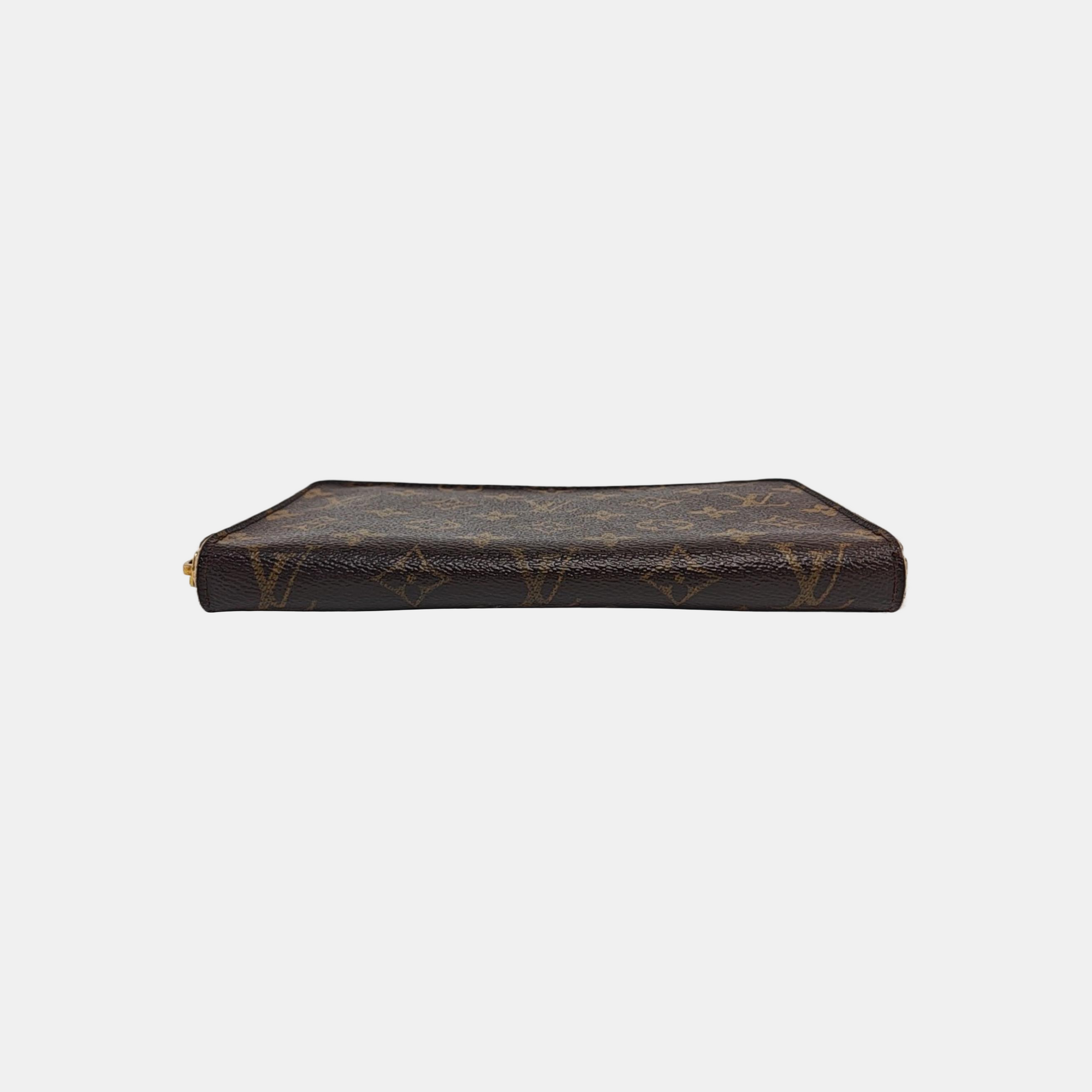 ZIPPY Monogram Coated Canvas Brown Wallet