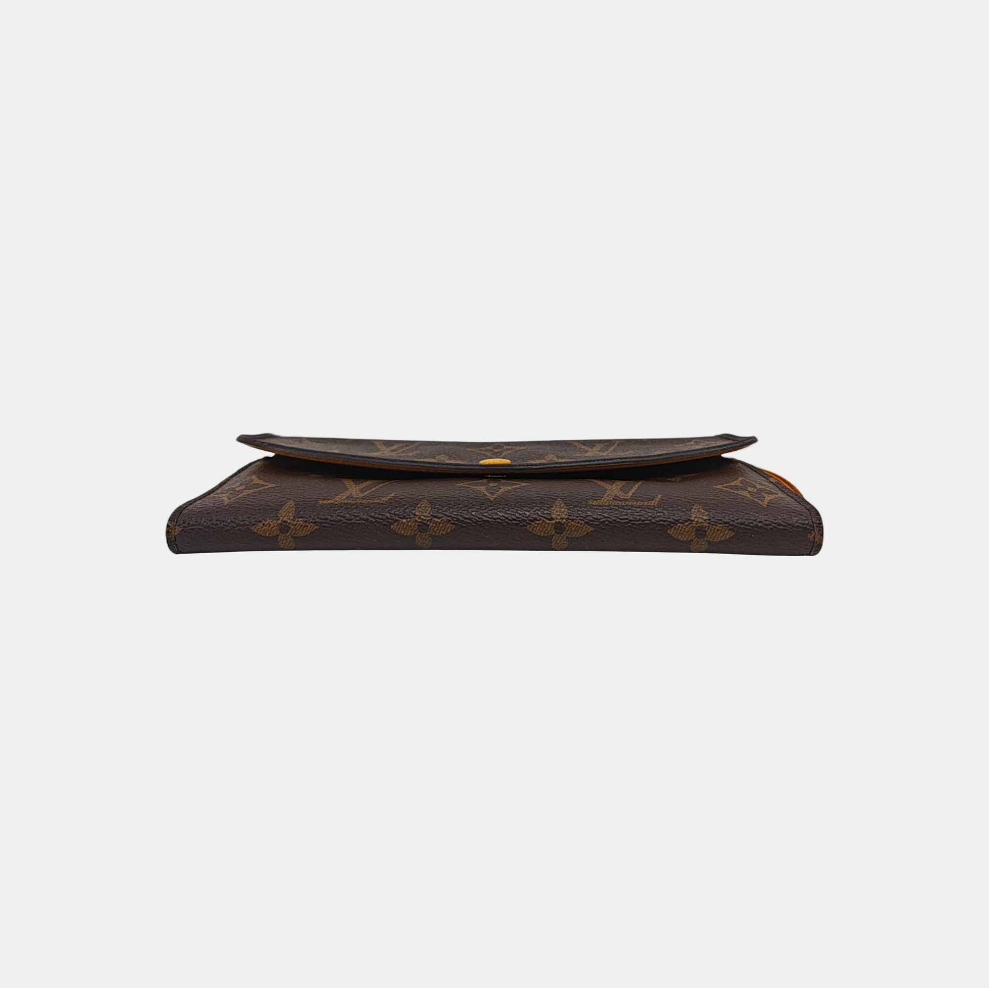 EMILIE Monogram Coated Canvas Brown Wallet