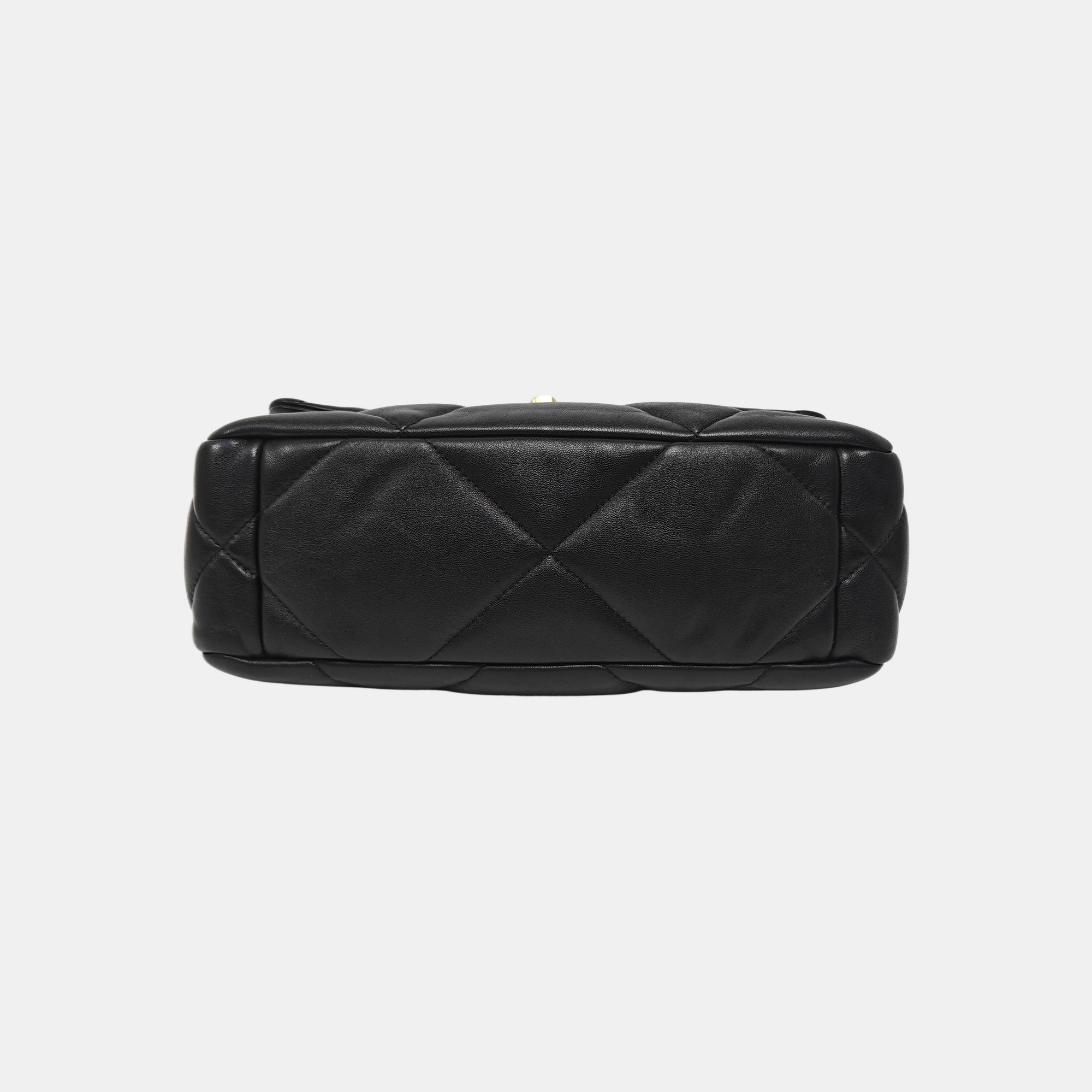 CHANEL 19 Small Quilted Lambskin Black