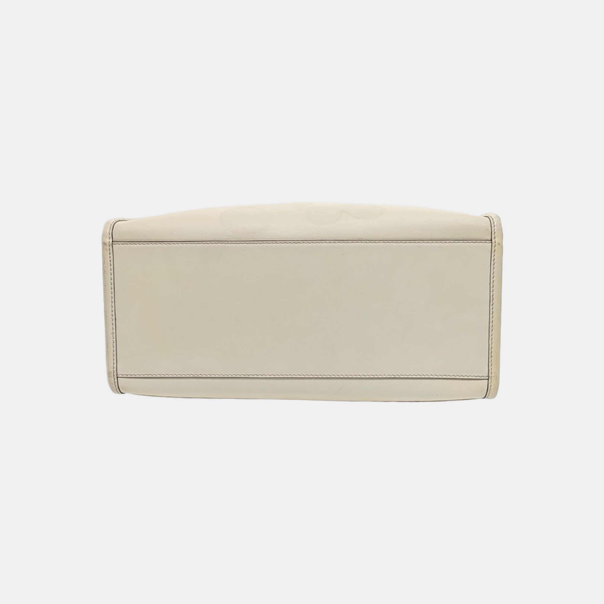 Sunshine Medium Calfskin White