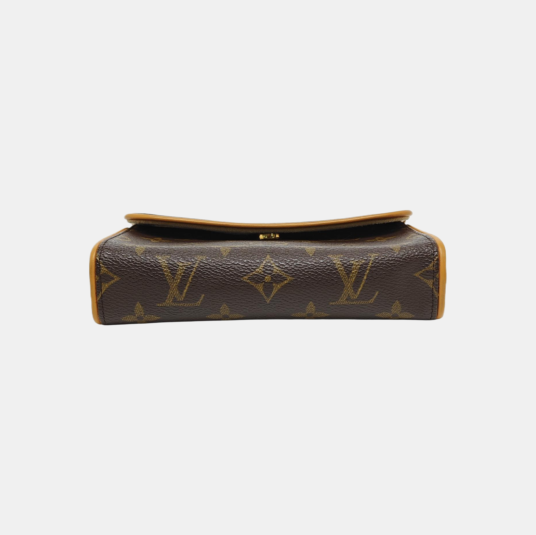 FLORENTINE Monogram Coated Canvas Brown