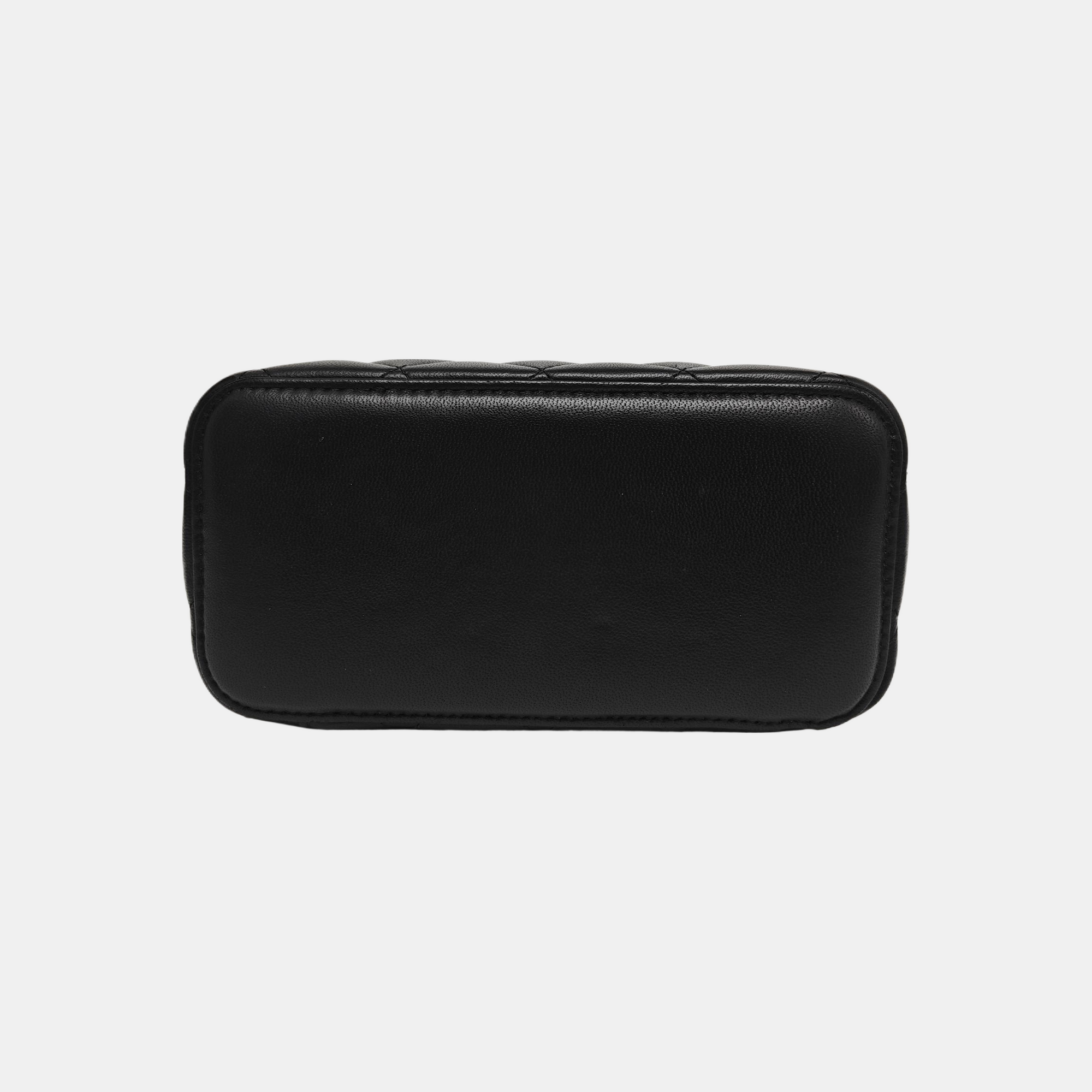 VANITY CASE Small Quilted Lambskin Black
