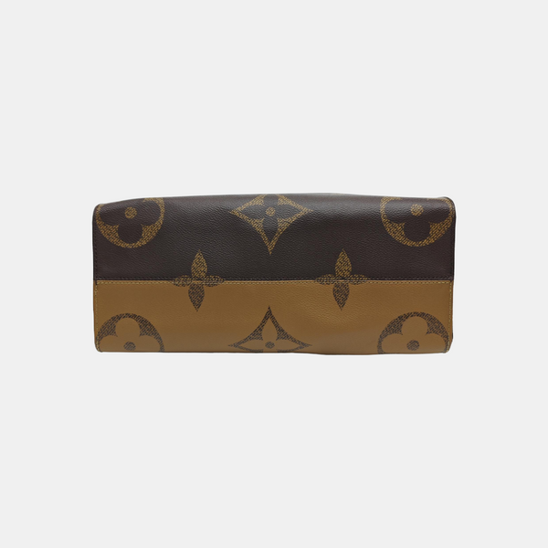 ONTHEGO MM Monogram Coated Canvas Brown