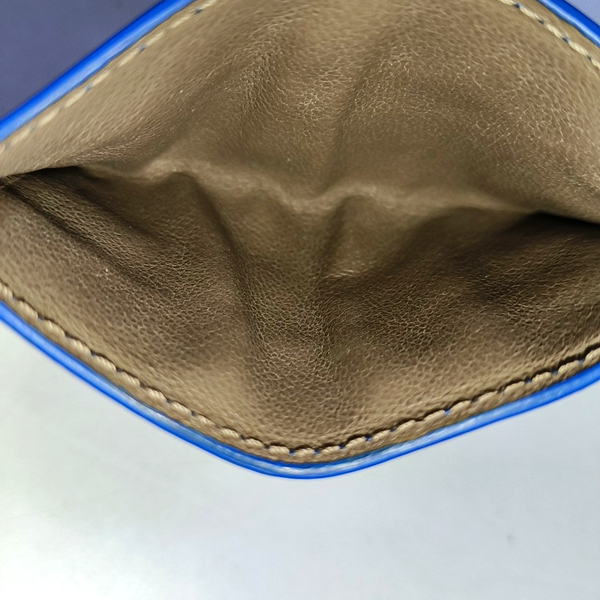 Calfskin Blue Card Holder