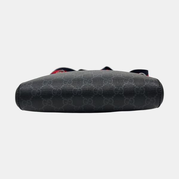 GG Imprime Small Monogram Coated Canvas Black