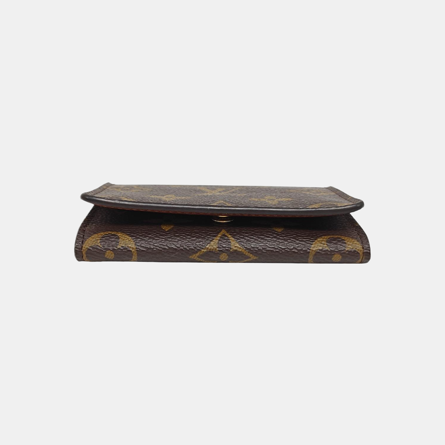 ENVELOPPE Monogram Coated Canvas Brown Card Holder