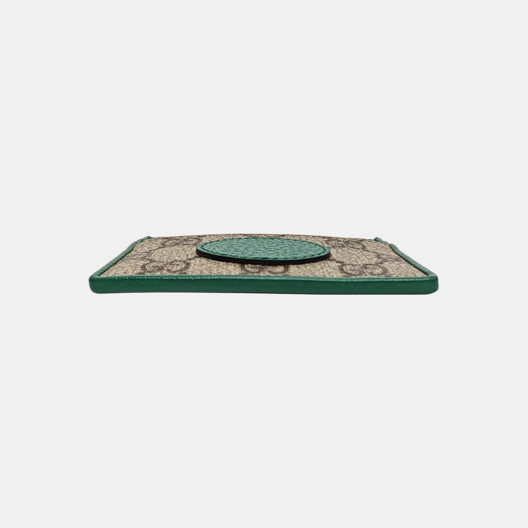 Retro Monogram Coated Canvas Green Card Holder