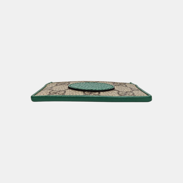 Retro Monogram Coated Canvas Green Card Holder