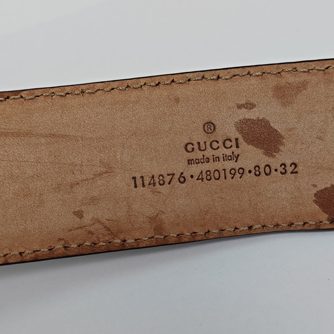Leather Belt Silver
