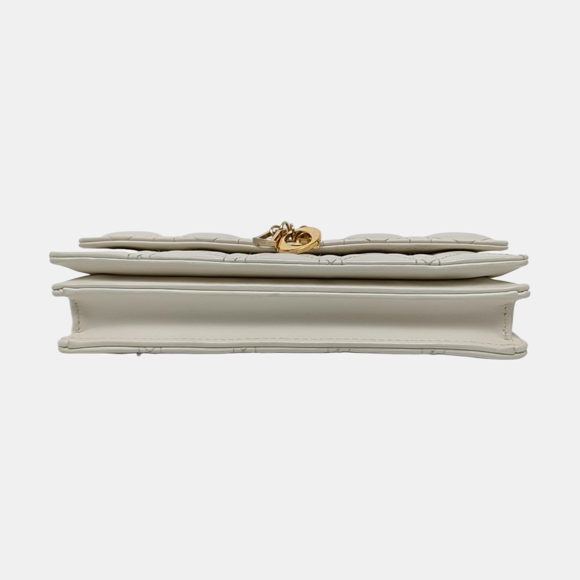 Authenticated pre-owned  My Dior Mini Cannage Lambskin White - Shoulder Bag at Looply