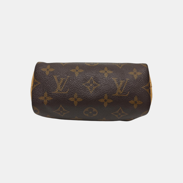 SPEEDY Nano Monogram Coated Canvas Brown