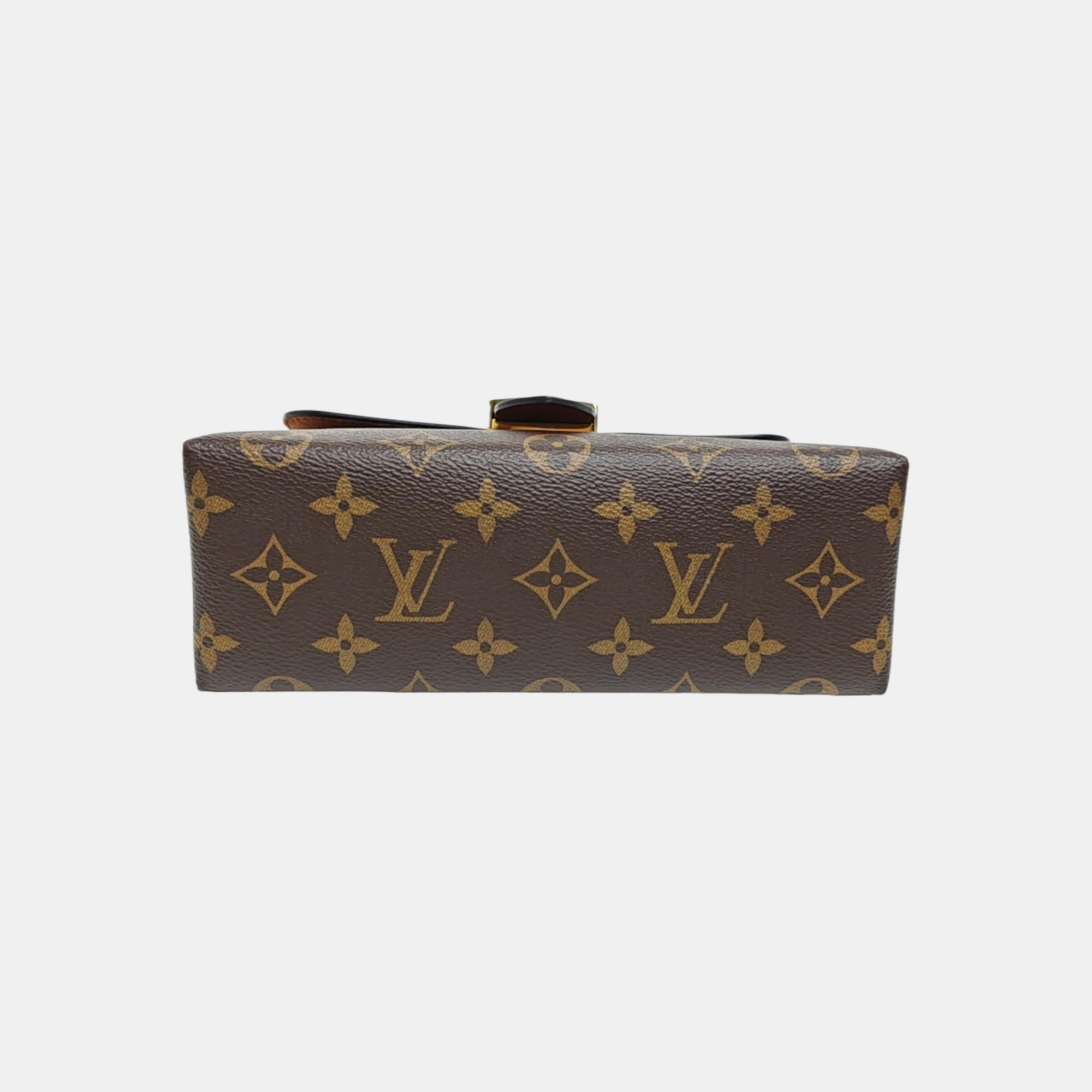 LOCKY BB Monogram Coated Canvas Brown