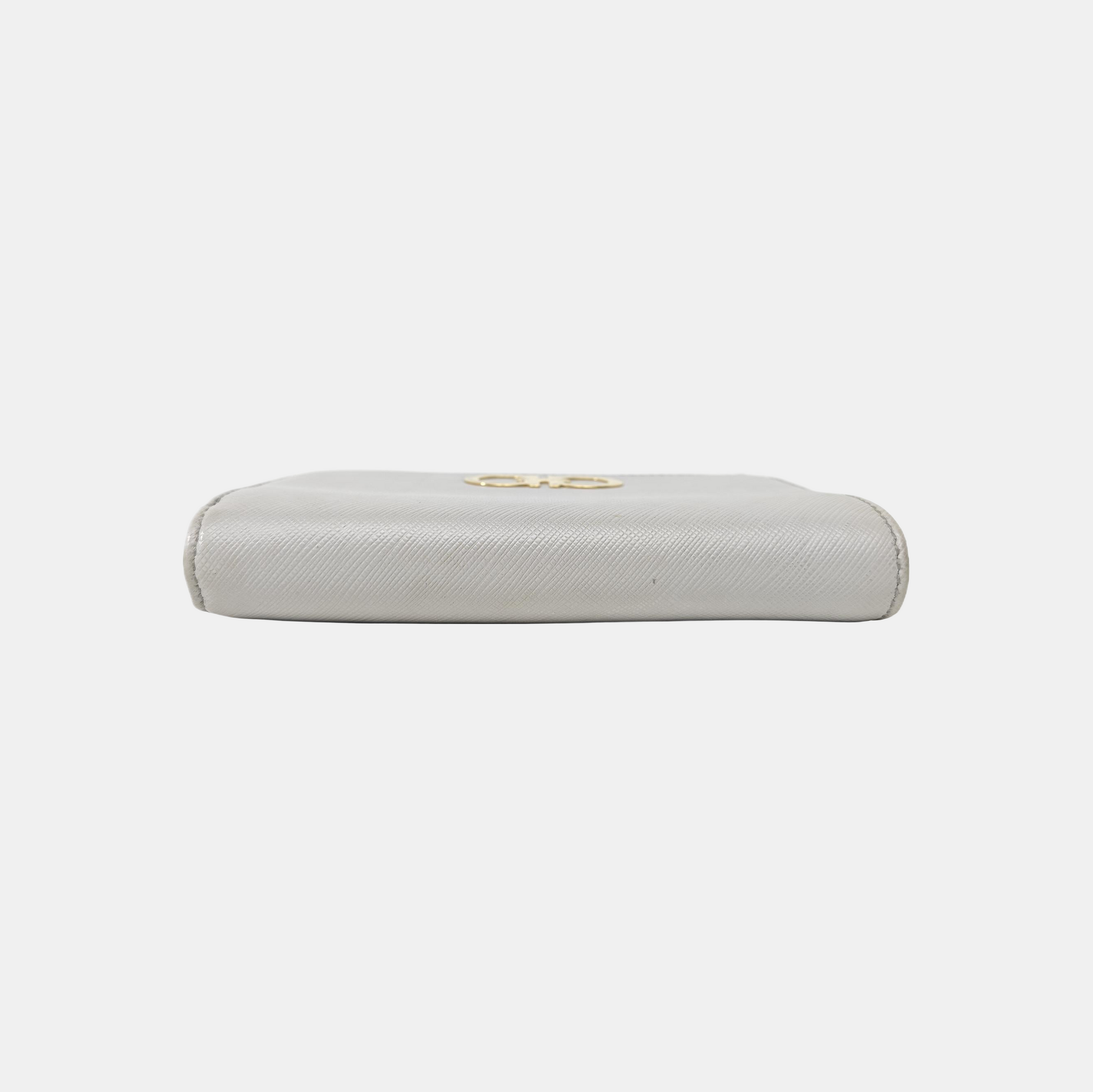 Gancini Calfskin Gray Wallet