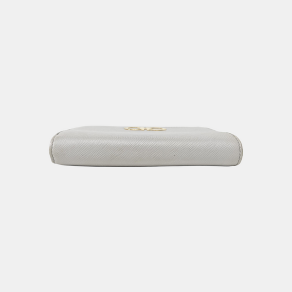 Gancini Calfskin Gray Wallet
