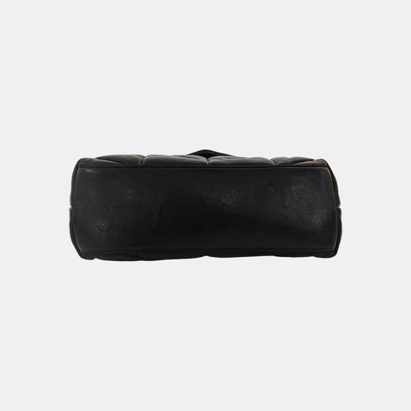 PUFFER Small Quilted Lambskin Black