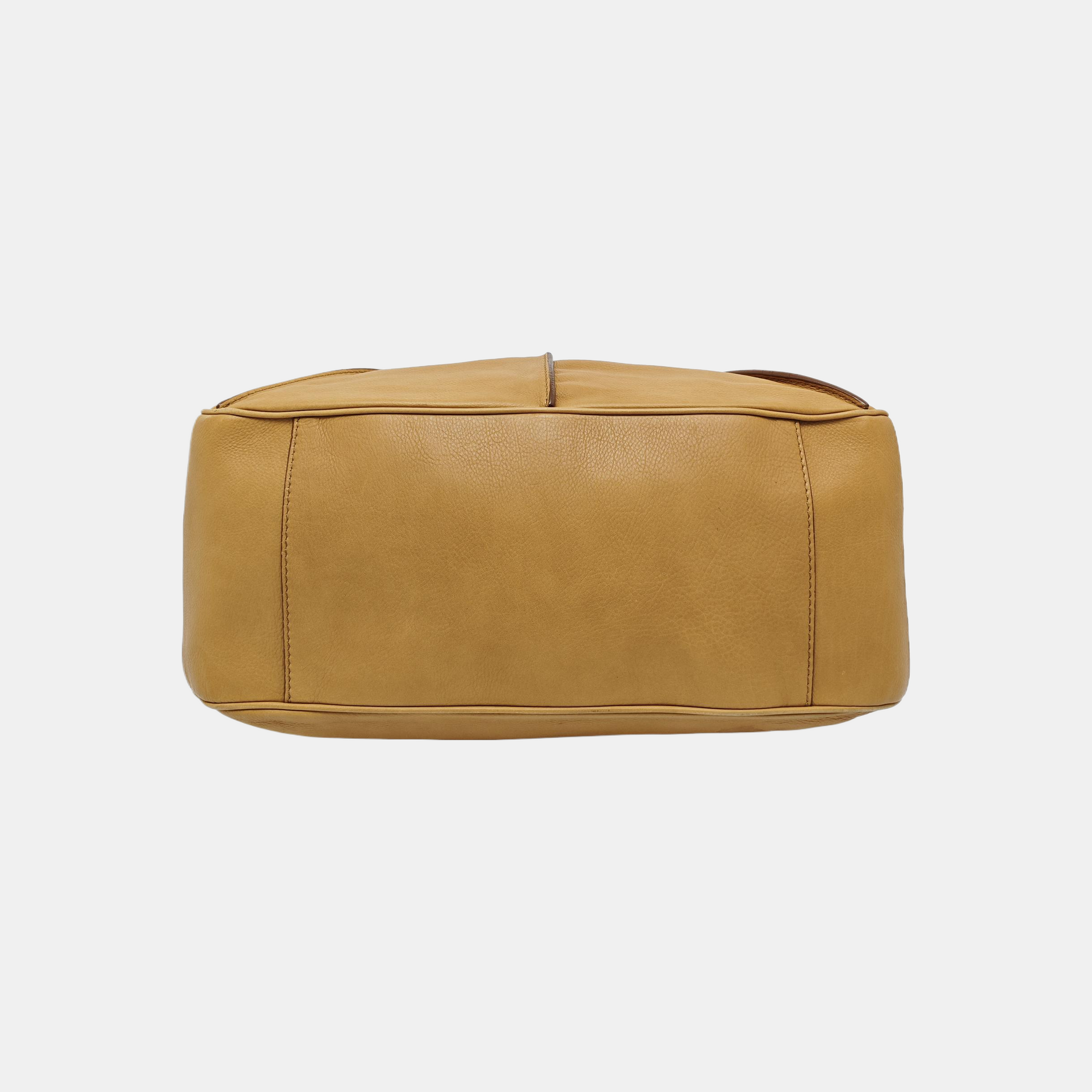 Calfskin Top Handle Bag Brown
