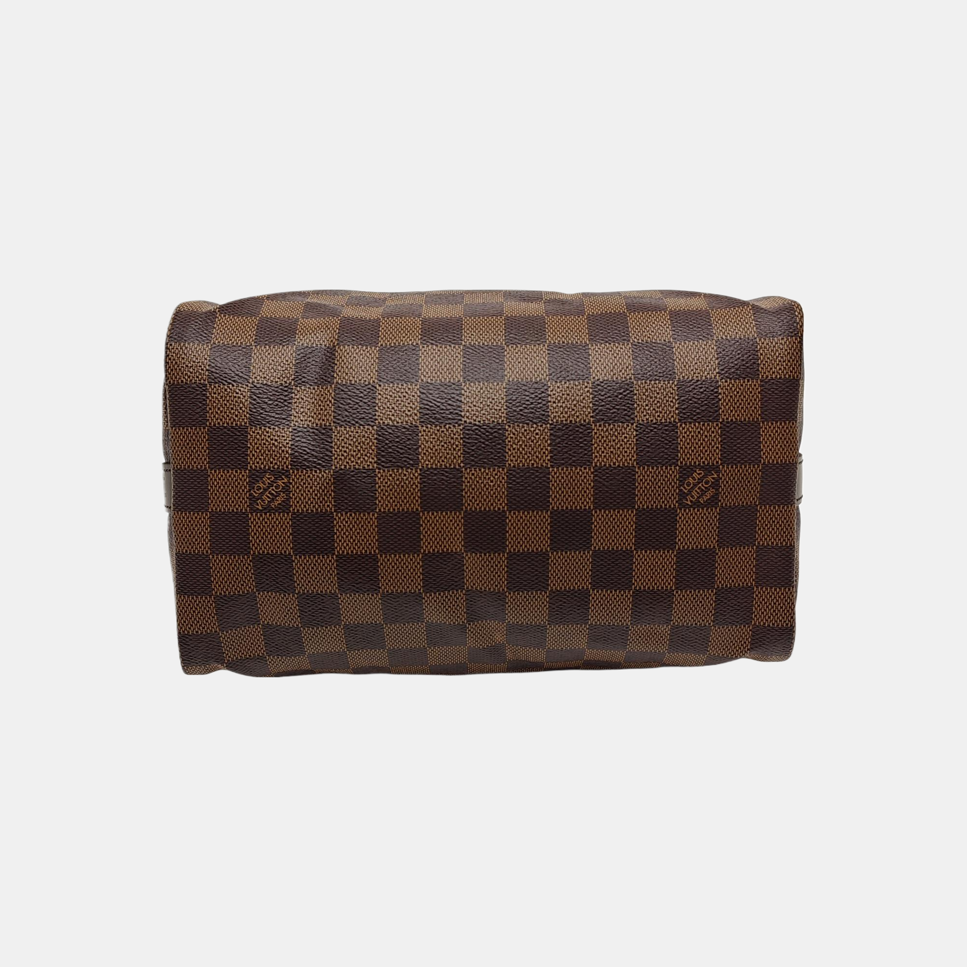 SPEEDY 25 Damier Ebene Coated Canvas Brown