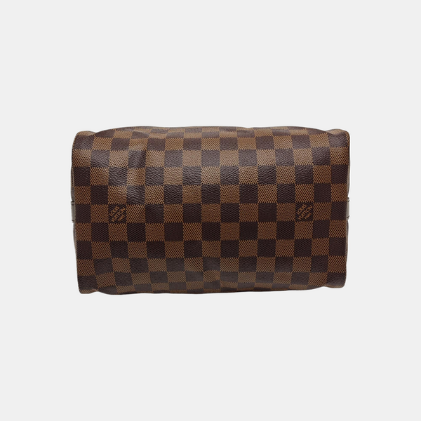 SPEEDY 25 Damier Ebene Coated Canvas Brown
