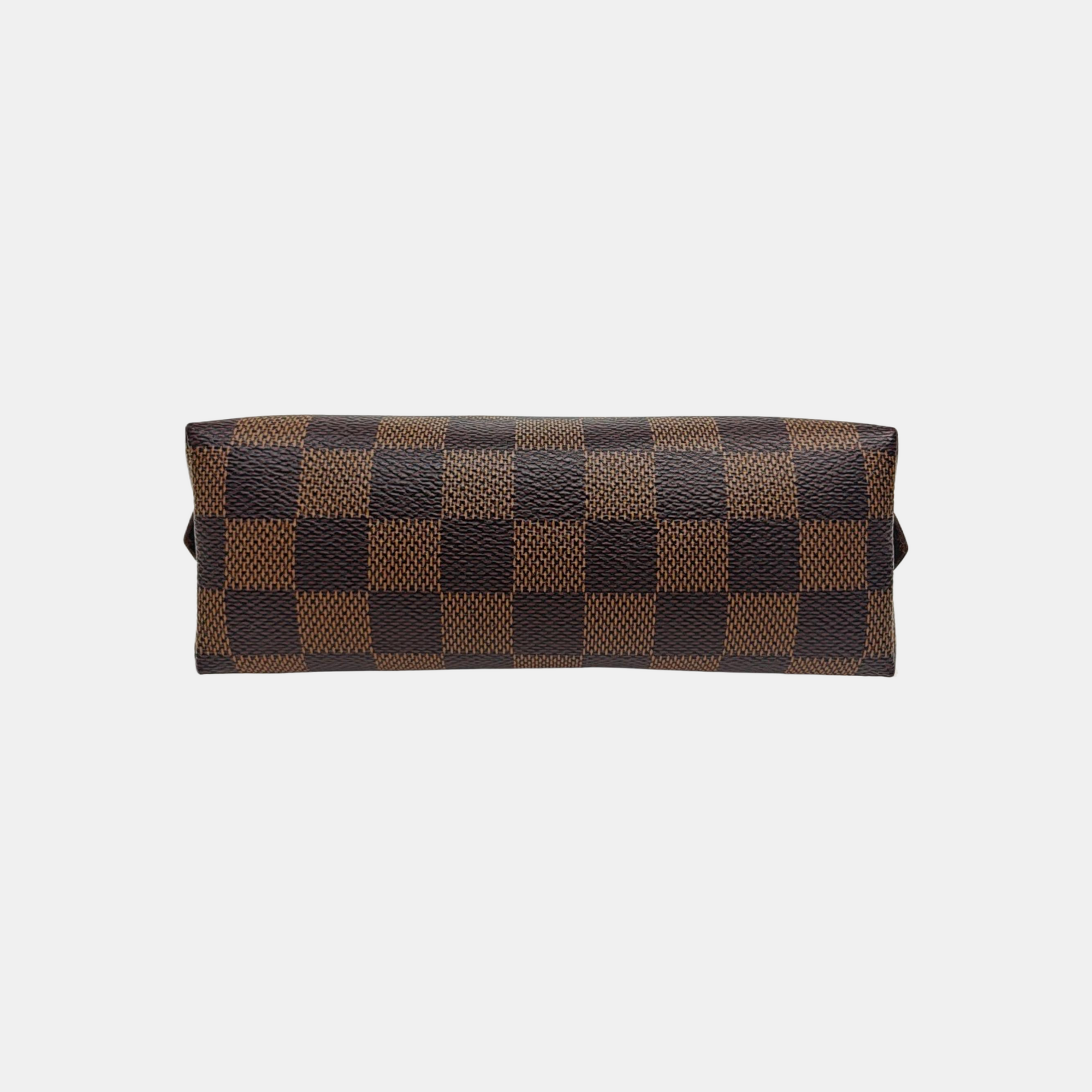 COSMETIC PM Damier Ebene Coated Canvas Brown