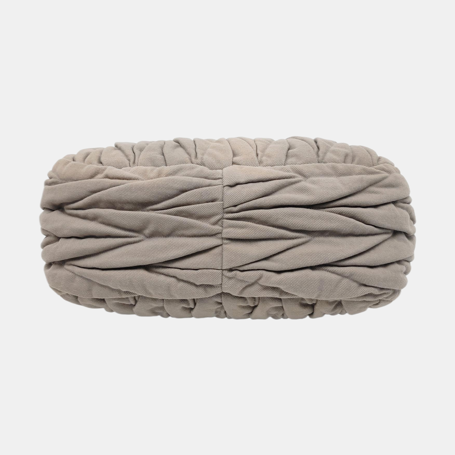 Quilted Fabric Shoulder Bag Gray